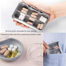 BGSFF Portapillole, Portapillole, Portapillole, Portapillole, Dispenser portapillole, Scomparto Portapillole Portatile Scatola per vitamine Divisa Porta medicinali per Uso Quotidiano e i
