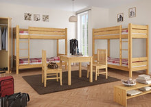 Erst-Holz Solido Letto a Castello in Pino Anche per Adulti 90x200 con doghe rigide 60.16-09