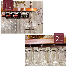 JHGJBJ Titolare Europea Solida Vino Rack in Legno Hanging bancone del Bar a casa armadietto del Vino di Vetro di Vino Upside Down Titolare Calice (Size : 100cmx28cm)