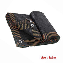 PENGDDP Tessuto Ombra Telo Coprente Rete ombreggiante Telo ombreggiante Rete Tessuta Ombreggiante Rete per schermi Privacy del Balcone (3x6m)-Nero 3x6m