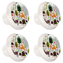 Tier des Waldes 4 PCS Pomelli per Porta, Pomolo per Mobile, Pomelli per Mobili con Viti, Maniglia per Armadietto, Pomelli per Porta, Pomelli per Cassetti per Porta, Armadio, Cassetto e Credenza
