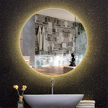 HL intelligente luce LED specchio bagno anti-appannamento touch doppio interruttore φ70cm, adatto per il trucco del bagno - Bianco-50CM