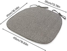 yzzseason, set di 4 tappetini antiscivolo per sedia da pranzo da cucina con laccetti, per interni ed esterni, mobili da cucina e da giardino (beige)