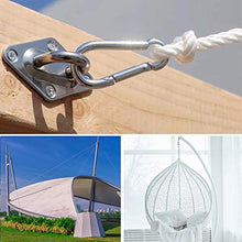 HOOMAGIC 40 Pezzi Kit di Fissaggio Vela Acciaio Inossidabile Kit di Fissaggio e Installazione per Triangolo e Rettangolo Parasole, Ombra Giardino
