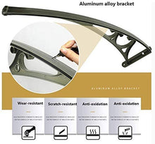 Tenda da tenda da sole all'aperto Rifugio a pioggia per esterni Porta a baldacchino resistente alle intemperie trasparente in policarbonato foglio di policarbonato pioggia UV Shelter Shelter ,80×100cm