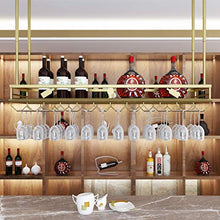 Organizza la cucina Cremagliera Del Bicchiere Di Vino Rosso Capovolto Appeso A Casa Appeso Bar Creatività Contatore Calici Supporto Ripiano A Soffitto In Stile Europeo, Dorato /Club di cantine comme