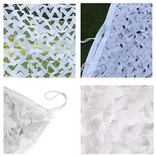 Tenda da Sole Mimetica Net,Camouflage Tela Netto,Tenda di Stoffa di 210D Oxford,Vele Ombreggiante Bianca,Rete Parasole Giardino,Rete Mimetica Per All'aperto,Copertura,Auto,Sfumature(4x6m/13x19.7ft)