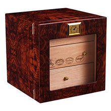 Minmin Umidificatore naturale del sigaro della scatola di fumo dell'umidificatore del sigaro di legno solido del cedro del piano solido naturale del cedro accessori del sigaro (Design : A)