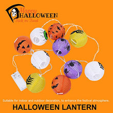 ARTFFEL Vola Halloween luci della Stringa LED Lanterna di Carta Spider Skull Zucca Bat Rotonda di Carta Cinese Lanterne Luce for la Decorazione Halloween Party .Compleanno