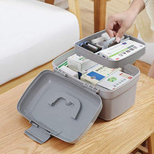 XXFFD Cassetta di pronto soccorso Cassetta di medicina portatile Scatola di immagazzinaggio di grande capacità Scatola di immagazzinaggio portatile a portata di mano Scatola leggera portatile da utili