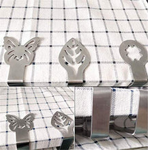 Molinter, fermatovaglia, fermatovaglia in acciaio inox, per ristorante, feste, picnic, buffet, 4 pezzi (farfalla)