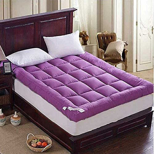 Z&HA Spesso Tatami coprimaterasso, Traspirante Giapponese Piano Materasso futon Pad, Pieghevole Tatami Tappetino Trapuntato Morbido Pelo Materasso,B,90x200cm