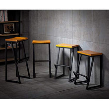 XIN CHANG LWH Sgabelli da Bar, seggiolone in Legno massello Sgabello ad Alto Sgabello for la Colazione Bar con bancone da bancone con poggiapiedi con poggiapiedi (Size : 65CM)