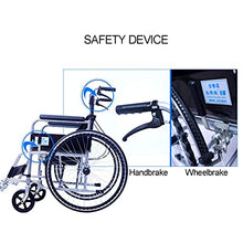 Sedia A Rotelle Pieghevole - Sedia da Trasporto Leggera con Bracciolo Ergonomico E Vasino, Anziani Disabili A