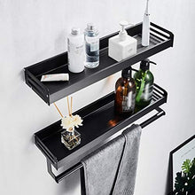 LYM &ripiano di stoccaggio Portasciugamani, Bagno Cucina mensola portasciugamani Stoccaggio mensola fissata al Muro scaffale Scaffale di Finitura (Size : 40cm)
