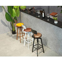 C-J-X STOOL/CHAIR Sgabelli da Bar in Stile Industriale, Sgabelli da Bar in Ferro Art Spin con Schienale Sgabello da Bar per Colazione Ascensore Domestico Dimensioni: 30 * 63-83 Cm(Color:#1)