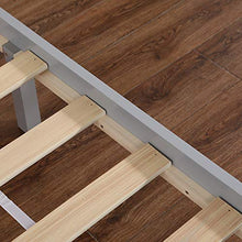 Struttura in legno massiccio di pino con tavola orizzontale in legno massello di pino naturale robusto letto singolo Gary 4 FT6