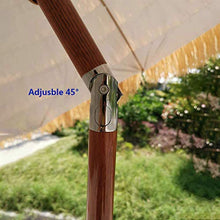TX Ø 7.8ft/2.4m Tropical Spiaggia Hawaiana Paglia Ombrello Parasole, Esterna Impermeabile Ombra Sun per Garden Pool Patio Ombrelloni Rotonda con Tilt Funzione