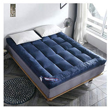 Tappetino Tatami, Materasso Tatami Futon Pieghevole Materasso per Dormitorio Studentesco Giapponese con Schiuma Imbottita Antiscivolo Tradizionale Antiacaro,Blue,150 * 200cm/59 * 79inch
