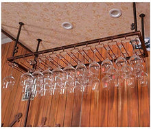 DJSMjbj - Scaffale da appendere in ferro da stiro, decorazione da soffitto, per barre, porta vetro da appendere (dimensioni: 30 x 120 cm)