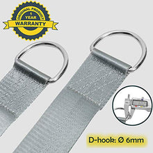 Colisal - Set di 2 cinghie per amaca con ganci, 150 x 5 cm