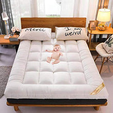 QXTT Materassi Letto Futon Materasso Futon Matrimoniale Pieghevole Giapponese Tradizionale Futon Tatami Ultra Morbido per Massaggi Esercizi di Yoga Campeggio Hotel,White-90 * 190cm