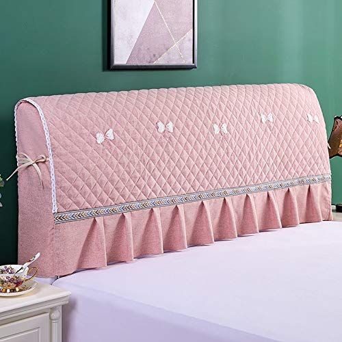 OOFAYWFD Stile Principessa Copertura/Fodera per Testiera per Letto Bed Headboards Cover Copri Testata Letto 150/160/180/200 CM Matrimoniale/Singolo Premium Imbottita Elastica Copritestata Letto.