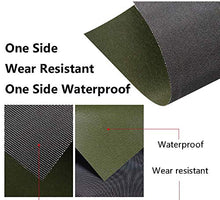 GJSN Copertura Tarps Impermeabile Della Tela Di Canapa Esterna Multiuso Incatramata Telone Heavy-Duty per Fogli Auto Barca/Campeio/Ground Cover, Nero,2X2.5M
