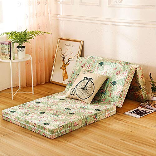Warm Pieghevole Materassi Futon Estrarre Ospite poltrona letto Playmat Biancheria da letto portatile for adulti e bambini pieghevole traspirante e lavabile 5 cm di spessore Giapponese Tatami Tappetino