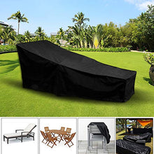 tropicalboy Copertura per Sedia a Sdraio Protezione per Tutte Le Stagioni Oxford Quality Impermeabile e Resistente ai Raggi UV (1, Nero)