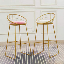 Tivivose. Nuova Sgabello da bar Sgabello De Bar Semplice Bar Stool Ferro battuto Bar sedia dell'oro alto Sgabello moderno Sedia da pranzo nordici Pub Accessori (Color : 65cm F)