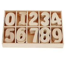 non-brand 120/180 Pezzi Numeri di Legno con Vassoio di Archiviazione Giocattolo Educativo per Bambini - 120 Pezzi