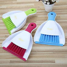 Balacoo Mini Set Scopa E Scopa per Tavolo Scrivania Tastiera da Banco Cane Gatto E Altri Animali Domestici (Blu)