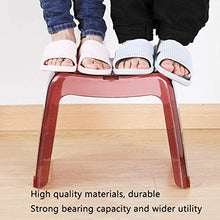 hkwshop Sgabelli Sgabello in plastica Sgabello Piccolo Passo Bagno Antiscivolo Seduta per Bambini Sgabello per Bambini 3 Colori rettangolo Sgabello (Color : Gray)