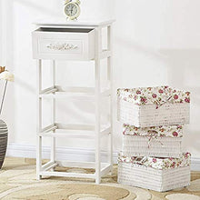 Comodino LHY- Comodino moderno in legno massello con forte capacità di appoggio per camera da letto, studio, ecc. Comodo, Legno, 36×28×42cm