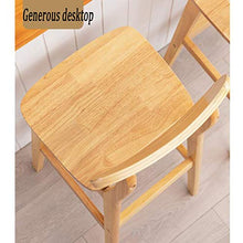 XEWNEGTZI Sgabello da Bar in Legno Massello, Sedia da Bar, per Colazione, Bancone della Cucina, Sgabello Alto da Pub, con Sedile in PU E Schienale Curvo, Carico 200kg(Color:Marrone)