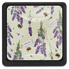 Fiori di lavanda viola 3 PCS Pomelli per Porta, Pomolo per Mobile, Pomelli per Mobili con Viti, Maniglia per Armadietto, Pomelli per Porta, Pomelli per Cassetti per Porta, Armadio, Cassetto e Credenza