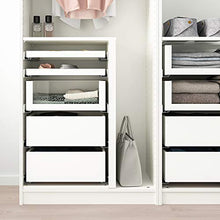 KOMPLEMENT cassetto con frontale in vetro 67,8x56,9x16 cm bianco