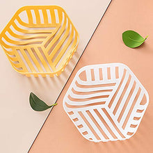 litty089 - Portaoggetti da Cucina Decorativo, Elegante, a Tinta Unita, Forma Cava, per Frutta e Verdura Blue