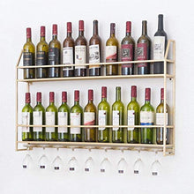 Elegante Semplicità Portabottiglie Porta-Calici Portabottiglie in Metallo a Parete Portabottiglie/Portabottiglie a Parete/Appeso Portabottiglie in Vetro Rovesciato/Creative Home Bar Portabottig