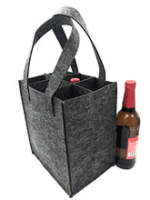 iZoeL | Porta bottiglia | Feltro con divisori | Per 6 bottiglie/9 bottiglie perfetto per picnic, viaggi e feste, Feltro, 6 Flaschen