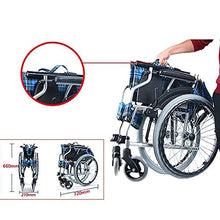 Carrozzine Semoventi, Transit Portatile da Viaggio Pieghevole Portatile, Lega di Alluminio Monopattino per Disabili Trolley per Disabili Trasporto per Anziani/Disabili Trolley per Scooter A