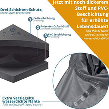 Copertura di protezione per mobili da giardino 250*200*80 cm–rivestimento in PVC–impermeabile/ esistente agli UV/resistente alle intemperie/con aperture di ventilazione + guanti da giardinaggio