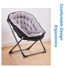 BJH Lettini Pieghevoli Lettini Prendisole Moon Chair Sedie da Campeggio Imbottite Sgabelli per Il Tempo Libero da Esterno Pieghevole Portatile