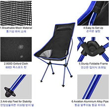 JIXIN Campeggio All'aperto Sedia Pieghevole Ultraleggera Sedia da Viaggio Pesca BBQ Escursionismo Forte Carico Elevato 150 kg / 330 Libbre
