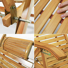 Sedie a sdraio Sedie a Dondolo Sedie Pieghevoli 3 in 1 bambù Sedia Reclinabile Pieghevole, Oversize Patio con Bracciolo/Pedale Telescopico, Balcone Soggiorno Camera da Letto