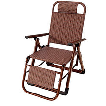 Sedia reclinabile retrò per esterni Zero Gravity Sedia da giardino in vimini in rattan Sedia da giardino pieghevole per esterni Piscina da campeggio Sedia da giardino per ufficio al coperto Terrazza