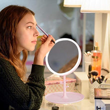 dailylime Specchio per Trucco LED Specchio cosmetico dimmerabile Specchio ingranditore con Luce Naturale Adatto per Il Trucco Polite