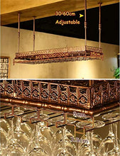 Portabottiglie da vino da soffitto Altezza regolabile Portabottiglie da vino da appendere a parete Portabottiglie da vino in ferro in metallo Portabottiglie per calici Scaffale per decorazione da ba