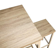 yelloo MOD. Rimini Set Tavolo Bar Quadrato e 4 Sgabelli Beige H.110 cm Cucina Sedie Mobili